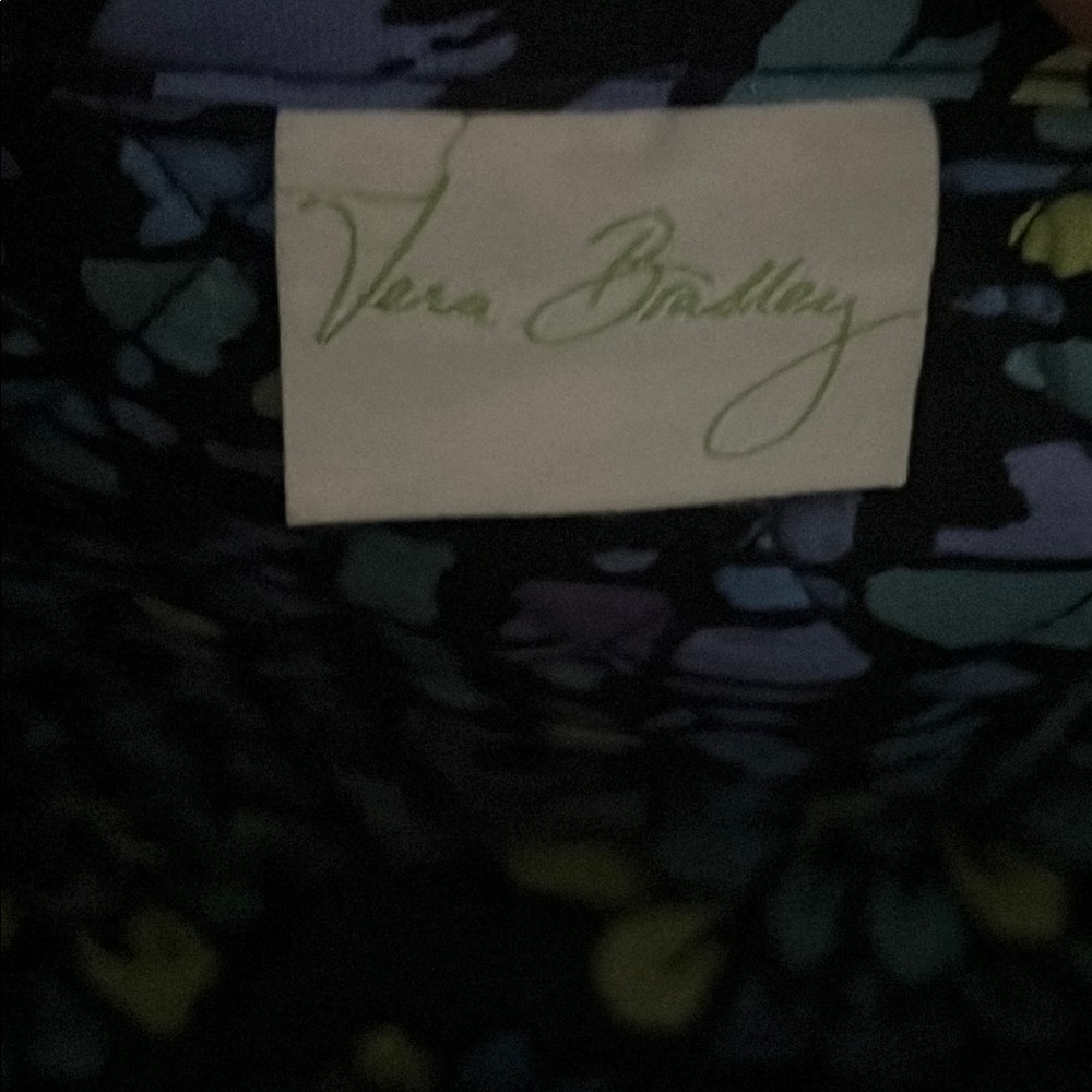 Vera Bradley Indigo Pop Floral Tote Bag - Picture 8 of 11
